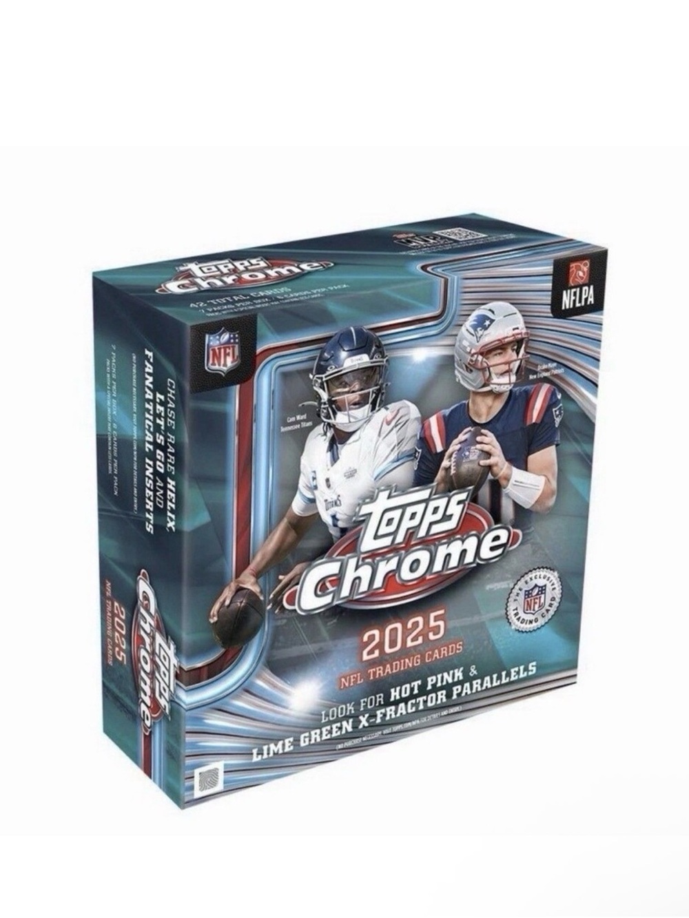 Topps Chrome NFL 2025 Box - Teal/Blue